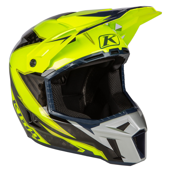 Casca Klim F3 Carbon Off-Road ECE LIGHTNING WHITE, 19, nordicamoto.ro
