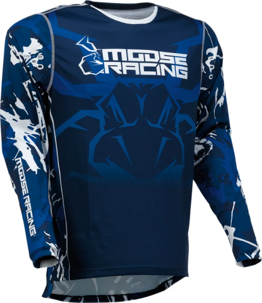 Tricou Moose Racing Agroid Blue/White M, 1, nordicamoto.ro
