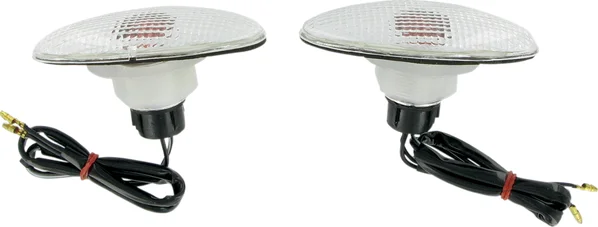 Flat Oval Marker Lights Clear, 1, nordicamoto.ro