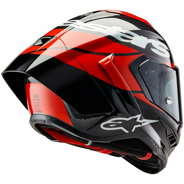 Alpinestars Supertech R10 Carbon teljes arcú sport sisak, fekete/piros/fehér, S-es méret, 6, nordicamoto.ro