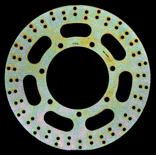Round Hpsr Solid Brake Rotor Gold, Stainless Steel, Zinc, 1, nordicamoto.ro