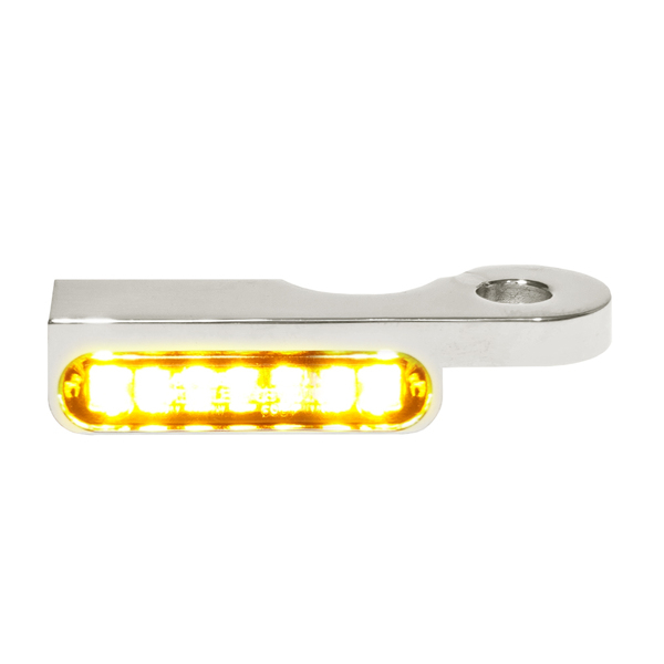 Led Handlebar Turn Signals Natural, Chrome, 1, nordicamoto.ro