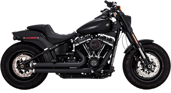 Big Shots Staggered 2-into-2 Exhaust System Black, 1, nordicamoto.ro