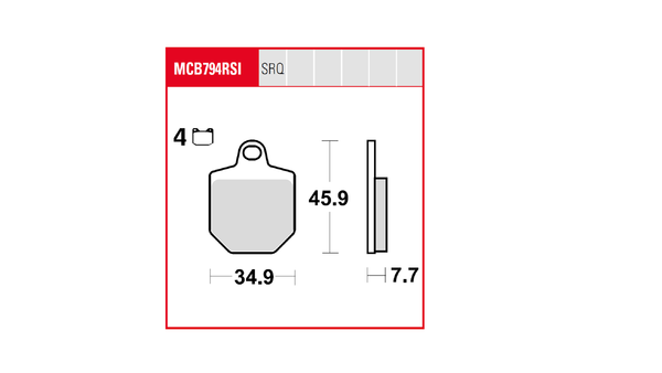 Trq Brake Pad Sintered Race, 3, nordicamoto.ro