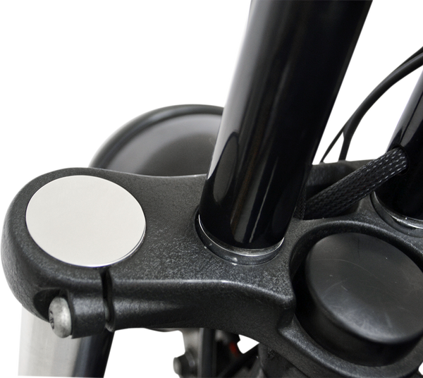 Flush-mount Fork Caps Black, 1, nordicamoto.ro