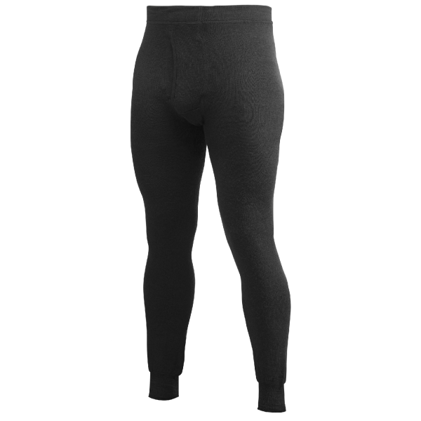 Woolpower Long Johns with Fly 200 Black M M, 1, nordicamoto.ro