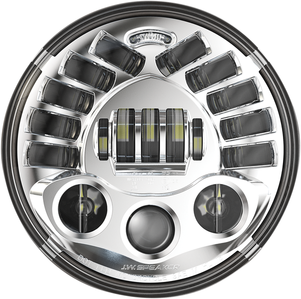 7(r) Led Adaptive 2 Headlight Chrome, 2, nordicamoto.ro