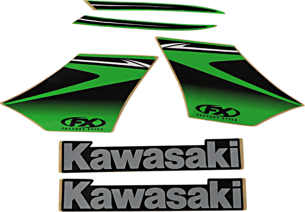 Replacement Oem Tank/shroud Graphics Black, Green, 3, nordicamoto.ro