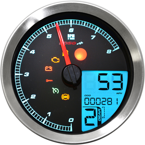 Hd-04 Speedometer/tachometer Black, 4, nordicamoto.ro