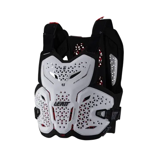 Leatt 4.5 EVO mellkasvédő, fehér, S–M, 4, nordicamoto.ro