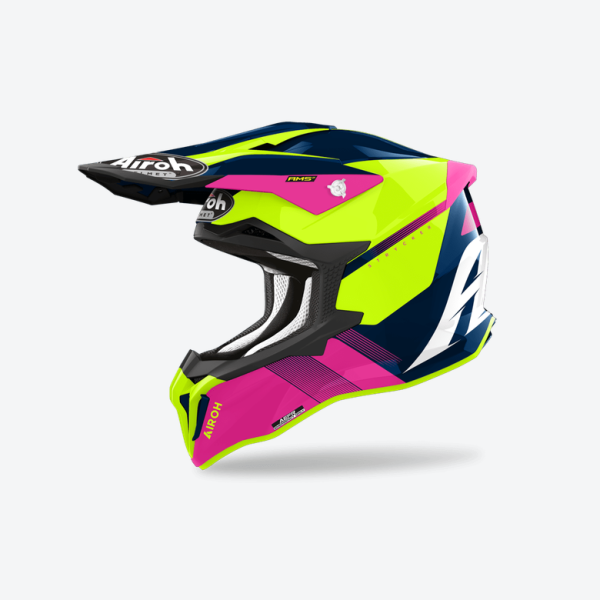 Airoh Strycker Blazer sárga fényes enduro sisak, 4, nordicamoto.ro