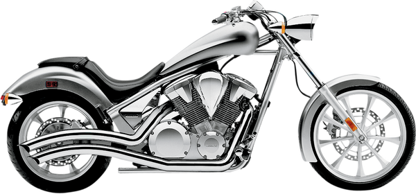 Speedster Swept Exhaust System Black, 1, nordicamoto.ro
