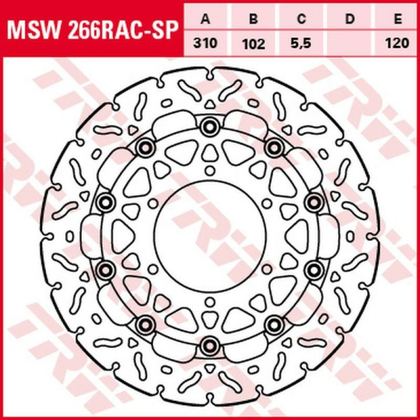 Disc frana fata TRW SUZUKI GSX-R 600 '08 -'16/GSX-R 750 '08 -'16/GSX-R 1000 '07 -'16, 1, nordicamoto.ro