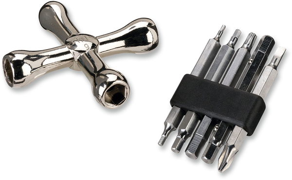 Cross Screw Driver Tool Set Silver, 1, nordicamoto.ro