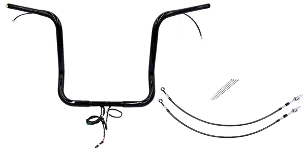 Plug & Play Ez Install 1-1/4(r) Pointed Top Handlebar Kit Black, 3, nordicamoto.ro