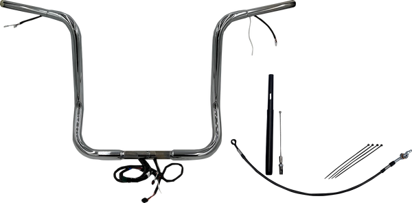 Plug & Play Ez Install 1-1/4(r) Round Top Handlebar Kit Silver, 2, nordicamoto.ro