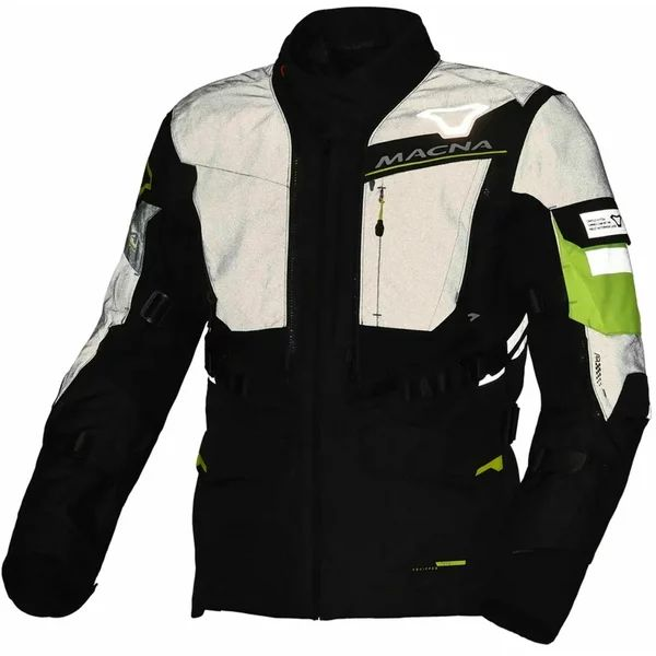 MACNA FLEXODUS Night Eye™ XXL vízálló textil túra-/kalanddzseki – Black Night Eye/fluoreszkáló sárga, 7, nordicamoto.ro