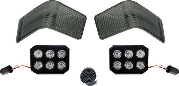 Led Tour-pak Run/brake Lights With Lenses Red, 3, nordicamoto.ro