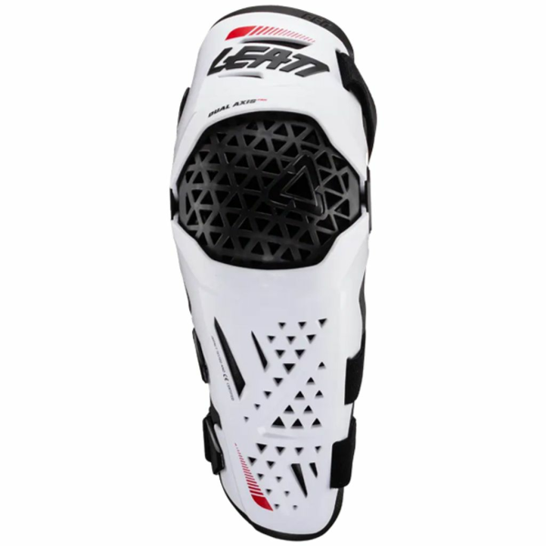 Leatt Dual Axis Pro térd- és sípcsontvédő, fekete/fehér, XXL, 2, nordicamoto.ro
