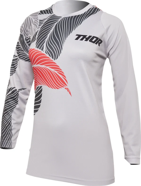 Tricou dama Thor Sector Urth Coral/Light Gray M, 1, nordicamoto.ro