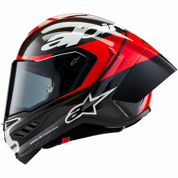 Alpinestars Supertech R10 Carbon teljes arcú sport sisak, fekete/piros/fehér, S-es méret, 7, nordicamoto.ro