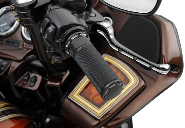 Fusion Slot Track Grips Black, 1, nordicamoto.ro