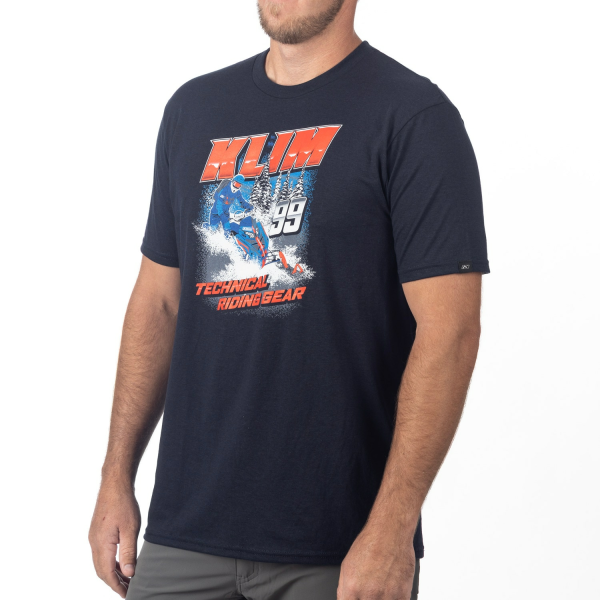 Klim Speedway Tri-blend póló, fekete – Knockout Pink, 4, nordicamoto.ro