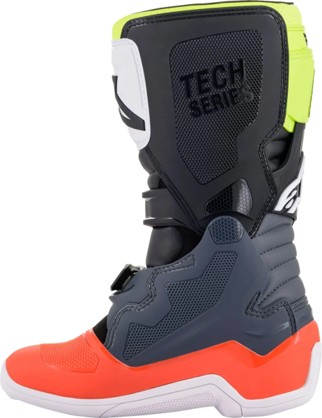 Alpinestars Tech 7S gyermekcsizma, fekete/narancssárga/sárga, 40,5, 7, nordicamoto.ro