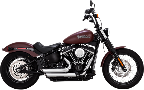 Shortshots Staggered Exhaust System Black, 1, nordicamoto.ro