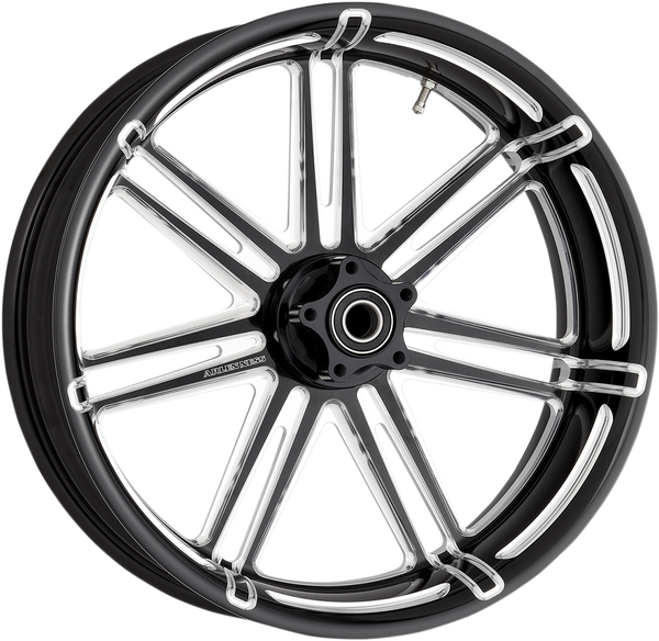 7-valve Forged Aluminum Wheel Black, 1, nordicamoto.ro