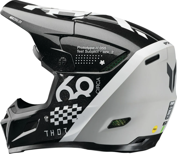 Thor Reflex Sport Riot Mips sisak, fehér/fekete, XL méret, 5, nordicamoto.ro