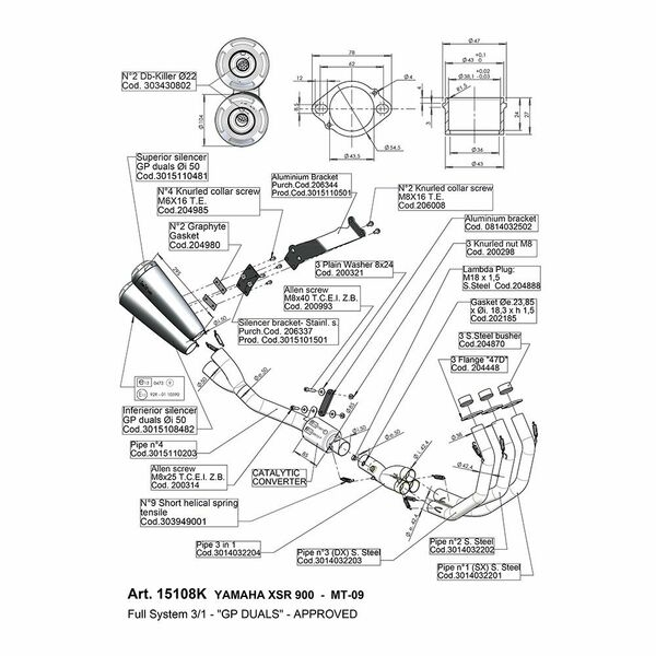 Gp Duals Full-system Exhaust Matte, 1, nordicamoto.ro