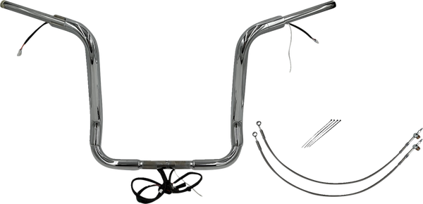 Plug & Play Ez Install 1-1/2(r) Round Top Handlebar Kit Silver, 1, nordicamoto.ro