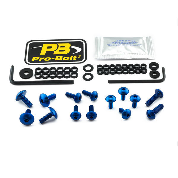 Fairing Bolt Kit For Kawasaki Blue, 1, nordicamoto.ro
