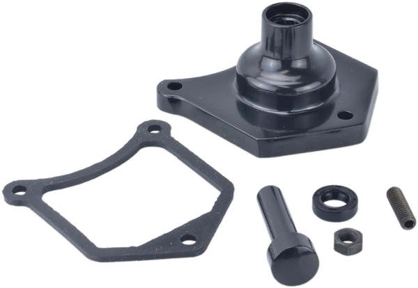 Solenoid End Cover/starter Buttons Gloss Black, 1, nordicamoto.ro