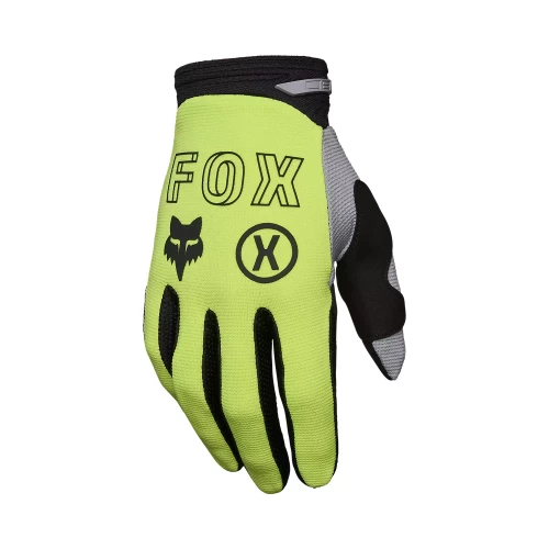 Fox 180 Flow kesztyű, fluoreszkáló sárga, S-es méret, 1, nordicamoto.ro