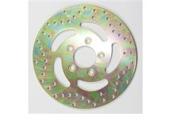 Round Fixed Brake Rotor Gold, Stainless Steel, Zinc, 1, nordicamoto.ro
