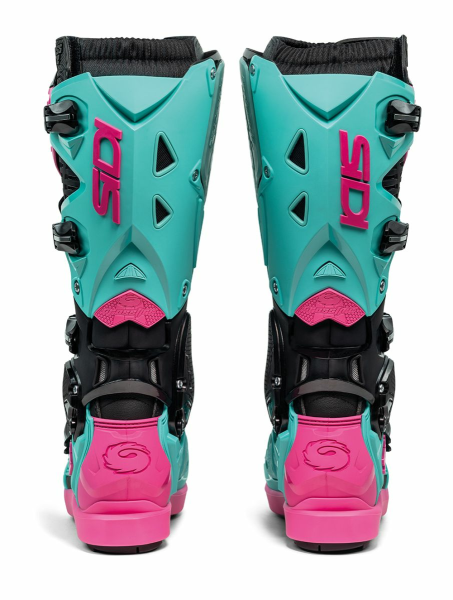 Sidi Crossfire 3 SRS csizma, fekete/menta/rózsaszín, 46-os méret, 2, nordicamoto.ro