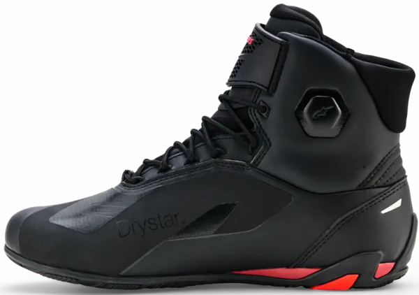 Alpinestars Faster-4 Drystar® cipő, fekete/piros, 13-as méret, 2, nordicamoto.ro