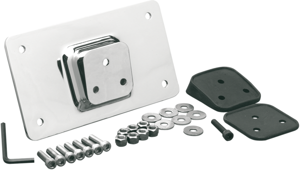 Fender License Plate Mount Chrome, 1, nordicamoto.ro