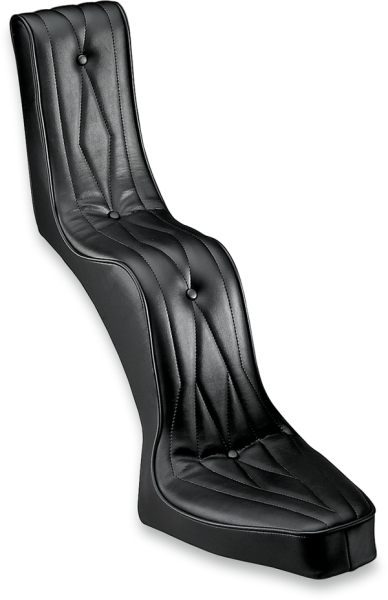 King And Queen Vinyl Seat Black, 2, nordicamoto.ro