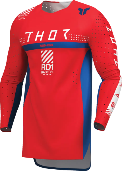 Tricou Thor Sportmode Synth Rosu/Albastru XL, 8, nordicamoto.ro