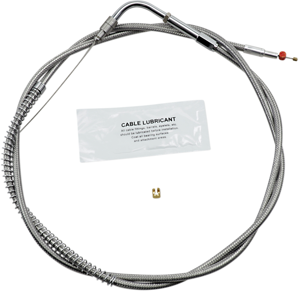 Stainless Steel Throttle/idle Cable Silver +203 mm (8''), 1, nordicamoto.ro