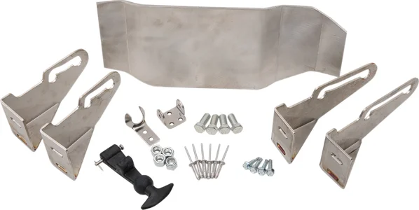 Ramp Shield Bracket Adapter Kit Silver, 1, nordicamoto.ro