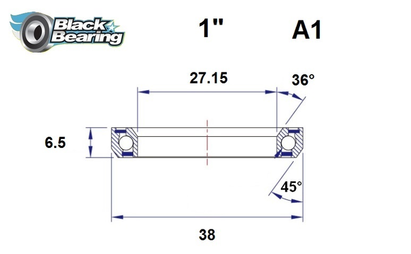 Headset Bearing, 1, nordicamoto.ro