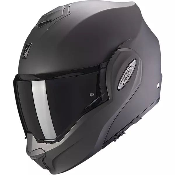 SCORPION EXO-TECH EVO SOLID S moduláris, hátrafelé nyitható sisak, antracit, 3, nordicamoto.ro