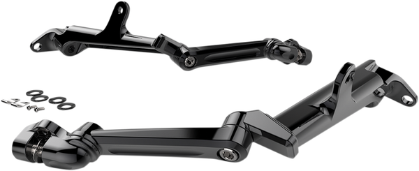 Driver Floorboard Highway Peg Mounts Black, 2, nordicamoto.ro