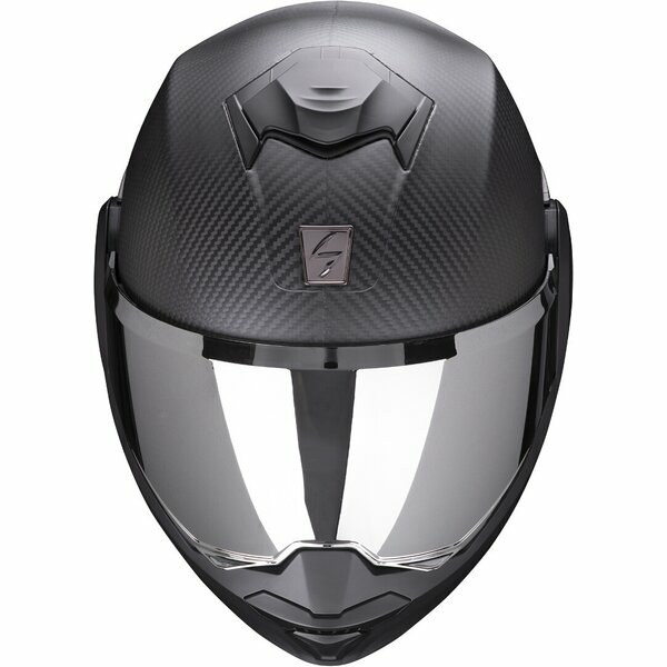 Casca modulara flip-back SCORPION EXO-TECH EVO SOLID CARBON Negru XXL, 2, nordicamoto.ro