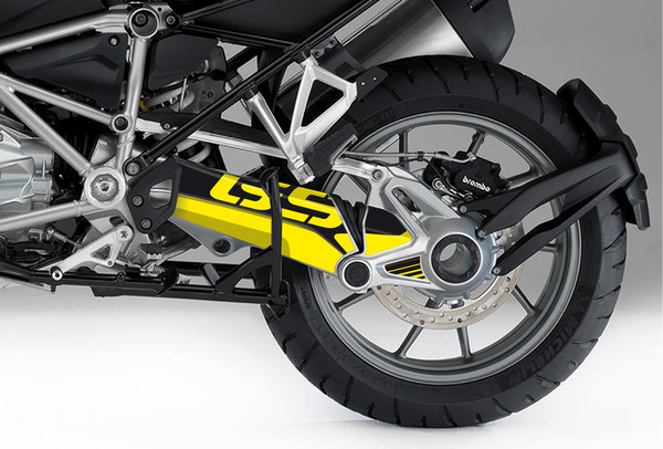 Swing Arm Decals Black, Yellow, 2, nordicamoto.ro