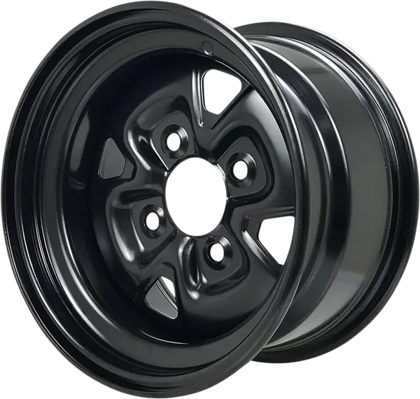 Steel Wheel Black  12 x 7, 3, nordicamoto.ro